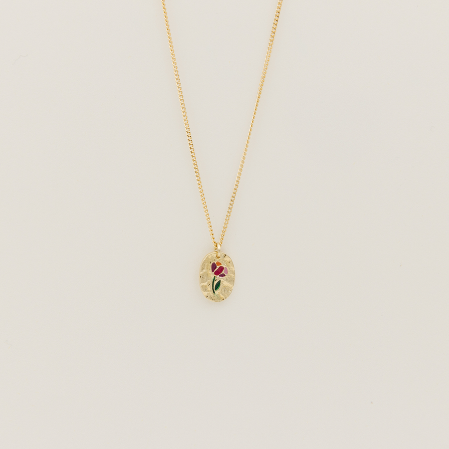 Collier médaillon - Rosa