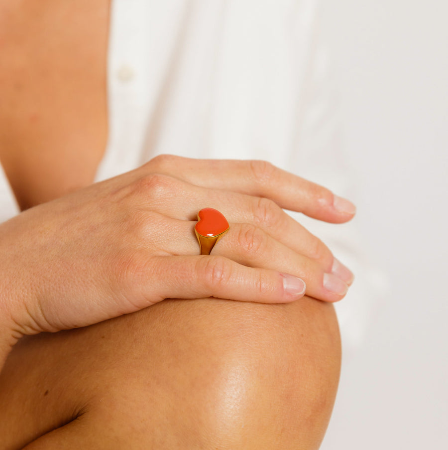 Bague Coeur Étoile - Pomme d'Amour  ♥