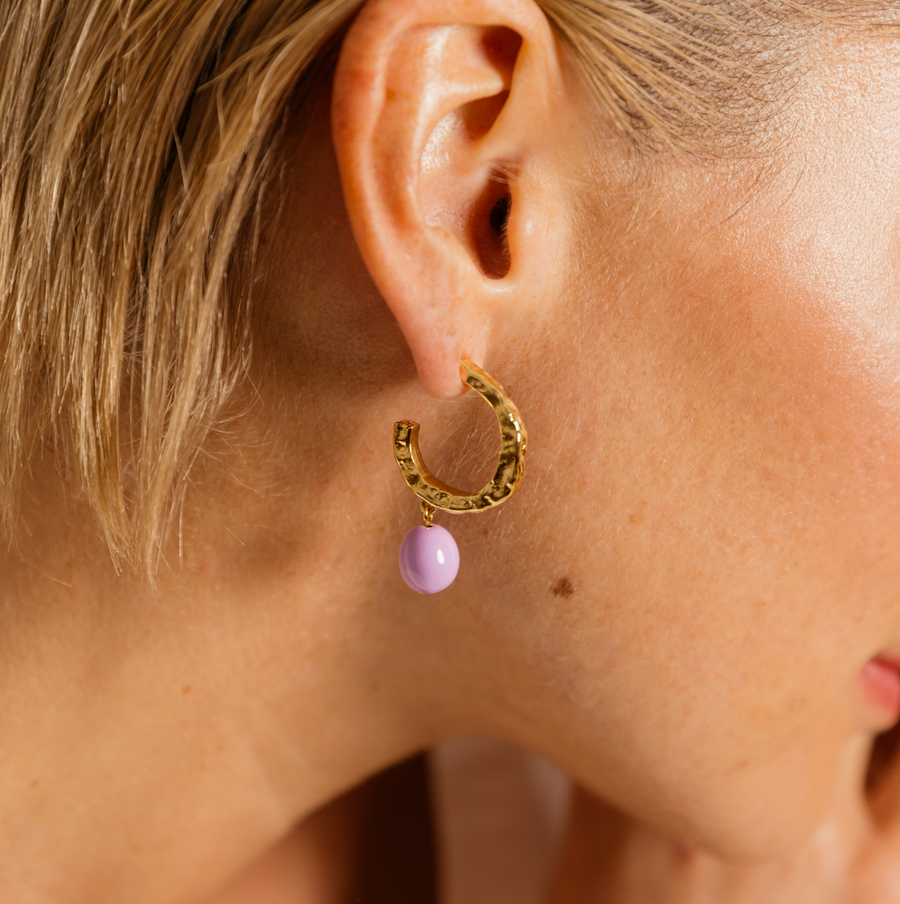 Boucles d'oreilles - Basics Lilas